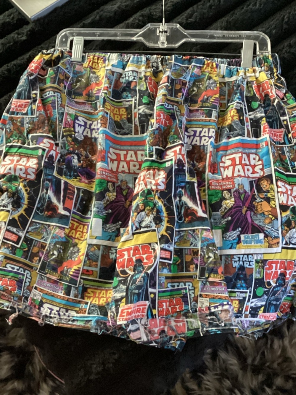 Star Wars Mens Multi-Color Comic Print Bottoms